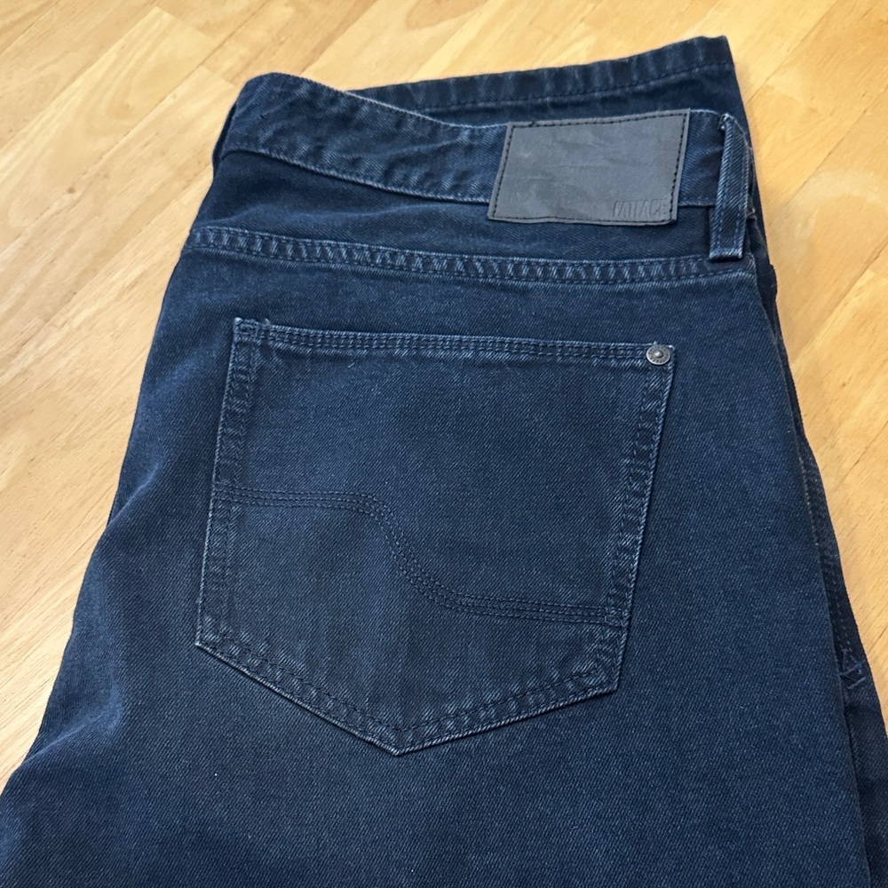 NWT FATFACE 36L Men's Dark Navy Blue Straight-Leg Jeans - Picture 7 of 10